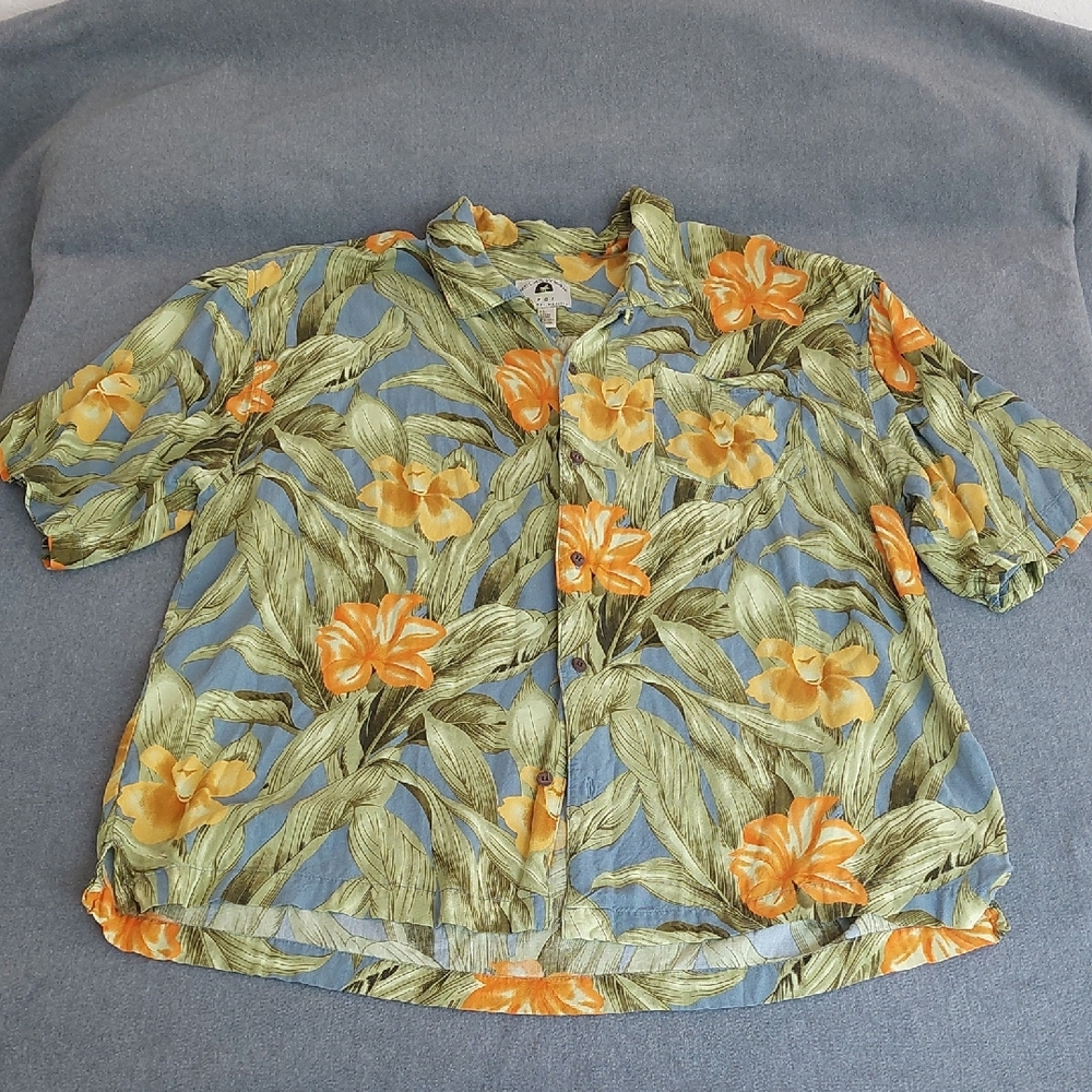 VINTAGE Relax Wear PCI Hawaiian Shirt XXL - 100% Rayon Tropical Floral